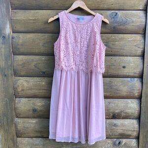 Motherhood Maternity | Pink Lace Nursing Dress